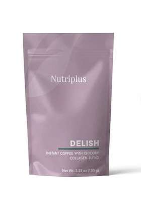 Nutriplus Delish Instant Coffee Chicory Collagen Blend, 100 g (1 Pack)