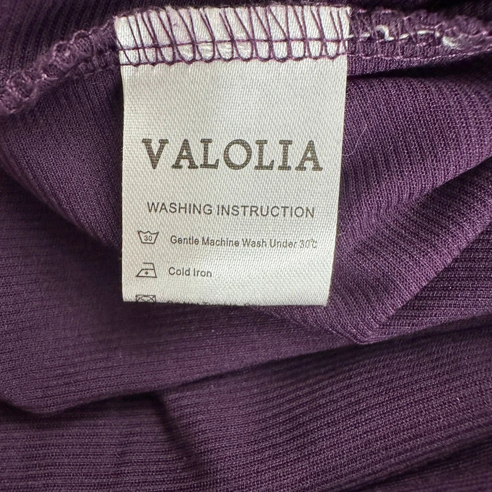 Top Valolia Mujer Talla 3X Terciopelo Burnout Púrpura Floral Romántico Boho Foto 4 de 4