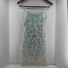 B. Darlin Iridescent Sequin Dress Style 3HTR230E Size Small Women's