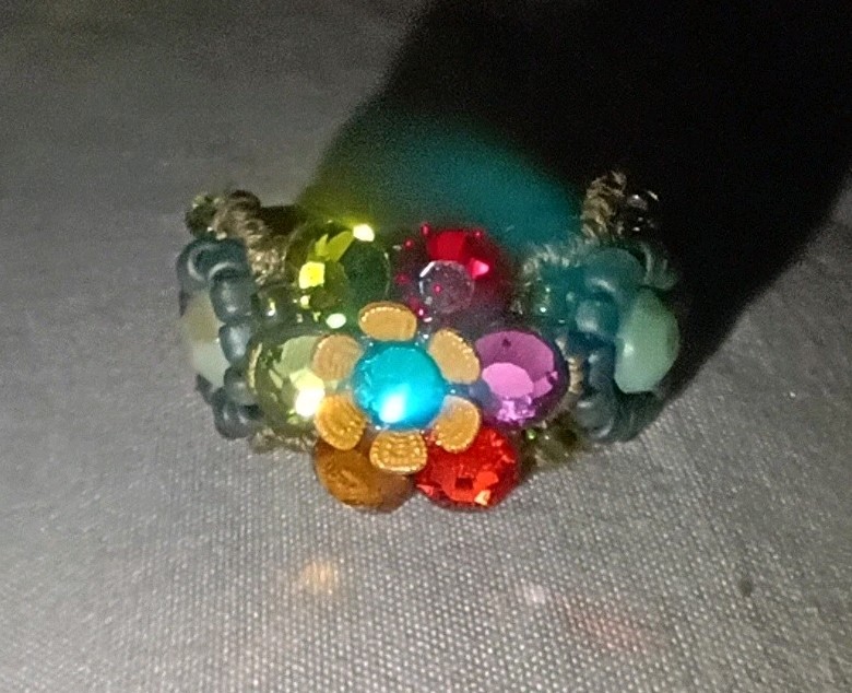 The Flower Power ADJUSTABLE Cuff ring Handmade By… - image 3