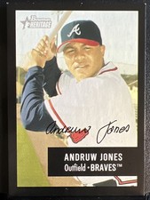 2003 Bowman Heritage Black Facsimile Signature Andruw Jones #138