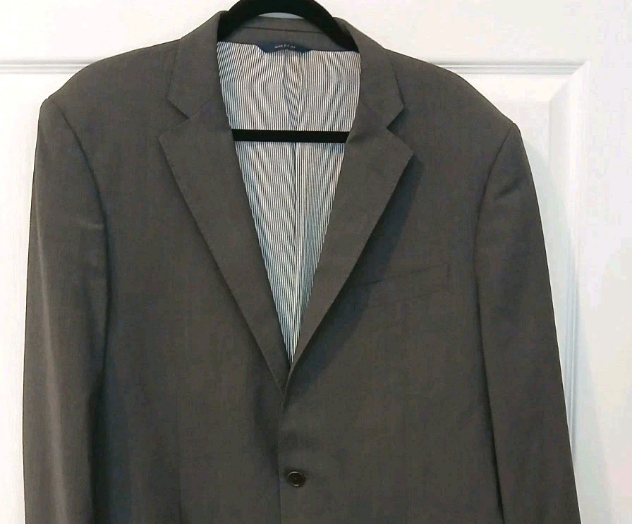 Brooks Brothers 42L Blazer Explorer Madison Fit Jacket Coat  Gray Wool Blend