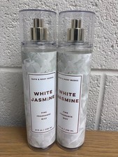 Bath  Body Works WHITE JASMINE Fine Fragrance Mist Spray Brand New QTY 2 