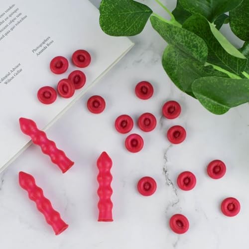 20 Pack Caulk Saver Caps - Seal and Preserve Open Caulking Tubes - Red - Picture 5 of 8