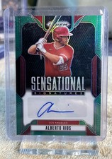 2025 Panini Prizm Sensational Signatures SS-AR Alberto Rios Green Prizm Auto!!