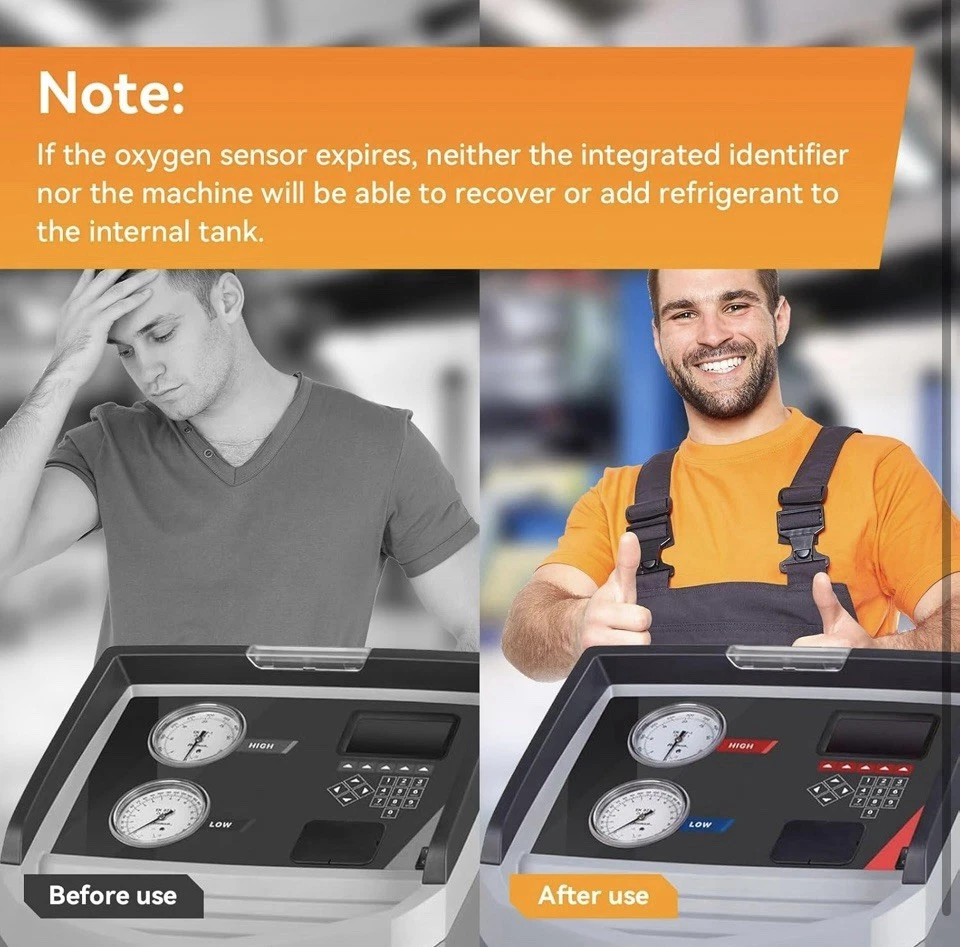 Nuovo sensore ossigeno per macchina Robinair R-1234yf ricambio sensore ossigeno 16916 - Immagine 3 di 4