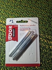 Prime-Line Zinc-Plated Silver Steel Replacement Spindles 2 pk
