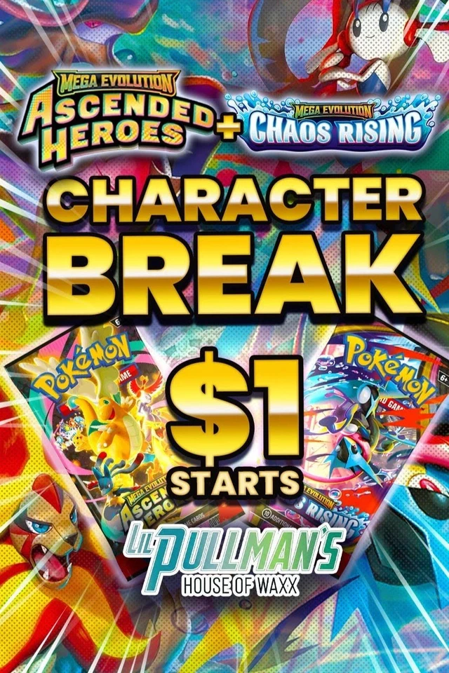🌟ASCENDED HEROES + CHAOS RISING CHARACTER BREAK W PRIZES & SINGLES🌟