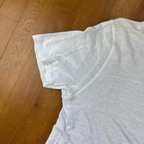 Camisa Polo Hartford Alternative Classics Tejida de Lino Blanco Talla Pequeña - Imagen 2 de 4