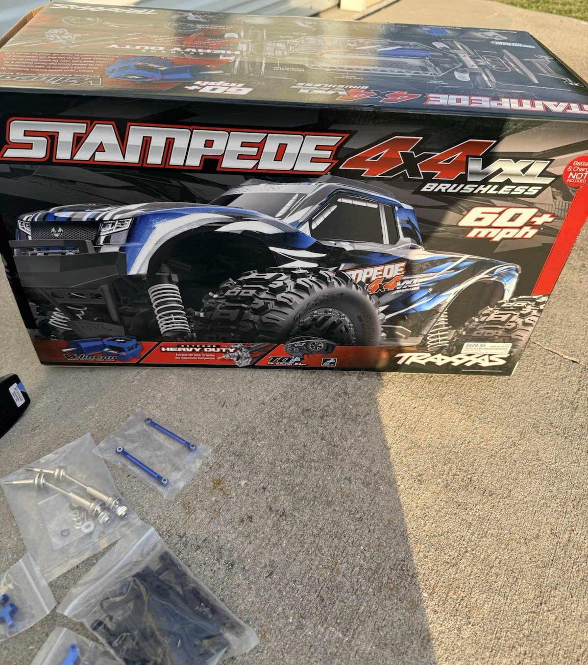 Traxxas Stampede 4X4 VXL 1:10Brushless:aluminum upgrades & l
