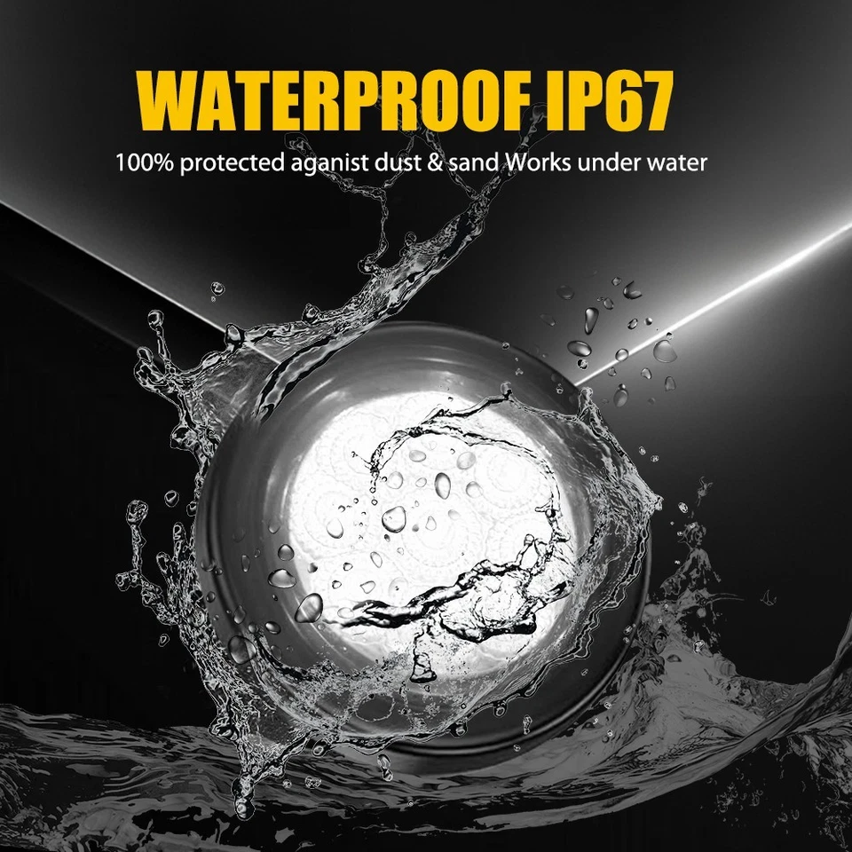 10x Round 2" White LED Side Marker Lights Truck Trailer Bullet Clearance Light C - Image 4 of 4