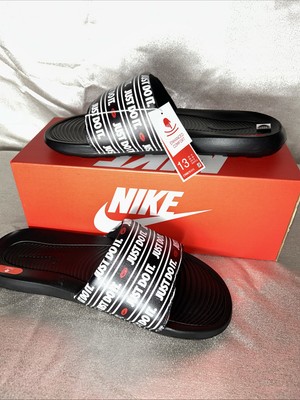 Nike Victori One Mens Comfort Slide Cn9678-015 Size 13 Men's Black