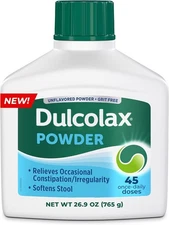 Dulcolax Laxative Powder PEG 3350 Gentle Constipation Relief 26.9oz 45 Doses
