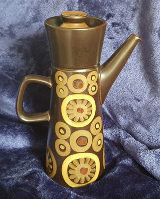 DENBY   ARABESQUE   3 PINT   31 cm HOCH   KAFFEEKANNE     GILL PEMBERTON   OAE