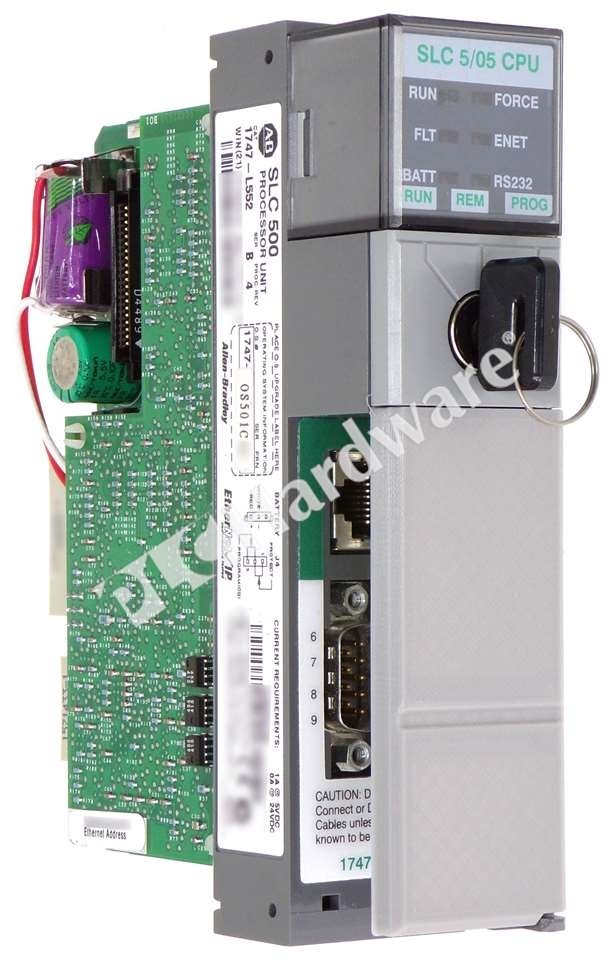 Allen Bradley 1747-L552 Ser B SLC 500 5/05 32K Memory RS-232/Ethernet Controller
