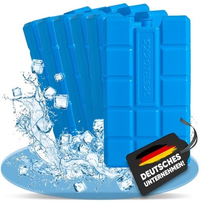 6 x Nemt 400 ml Kühlakku Kühlelemente für die Kühltasche oder Kühlbox bis 20h