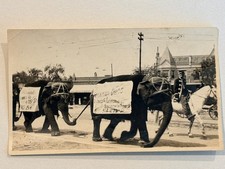 Nine 1913 Snapshots of CIRCUS PARADE IN CHICAGO