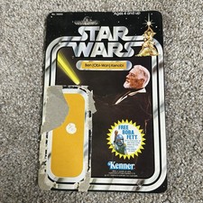 1977 STAR WARS Ben Obi-Wan Kenobi KENNER No Figure 21 Back CARD ONLY 38250