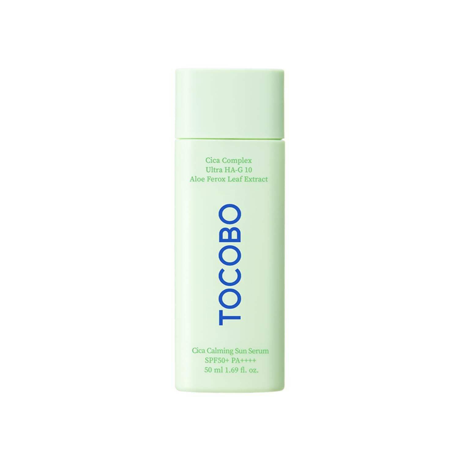 TOCOBO Cica Calming Sun Serum SPF50+ 50ml - AUTHENTIC K-Beauty Soothe Redness