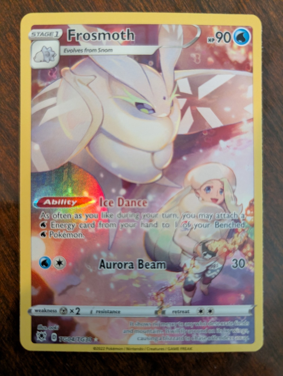 Frosmoth TG04/TG30 Swsh10: Astral Radiance Trainer Gallery Holo