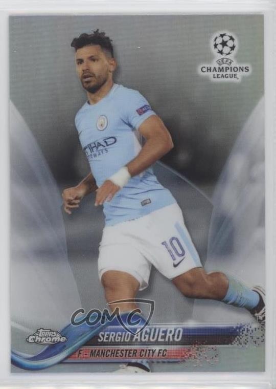 2017-18 Topps Chrome UCL Refractor Sergio Aguero #48 g2e