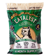 Catalyst Pet Softwood Natural Clumping Cat Litter, Original Formula, 34 lb