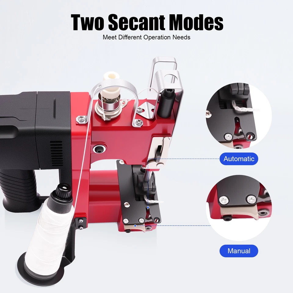 Handheld Industrial Electric Bag Stitching Closer Sewing Machine 15000 Rpm 110v - Image 4 of 4