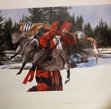 Paul Calle Artist Signed Numbered Art Print A Winter Feast Prestige Edition