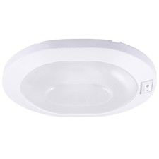 Facon 12V RV Ceiling Light with On Off Switch, Oval Pancake Dome Light, RV In...