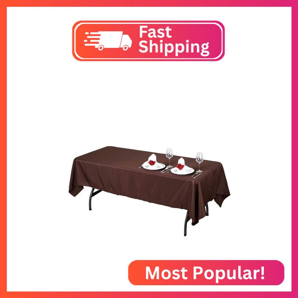 LinenTablecloth 60 x 102-Inch Rectangular Polyester Tableclo