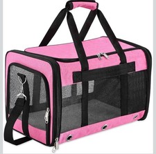 Soft Sided Cat/Dog Carrier,Collapsible Pets Travel Carriers for Pet/Puppy wit...