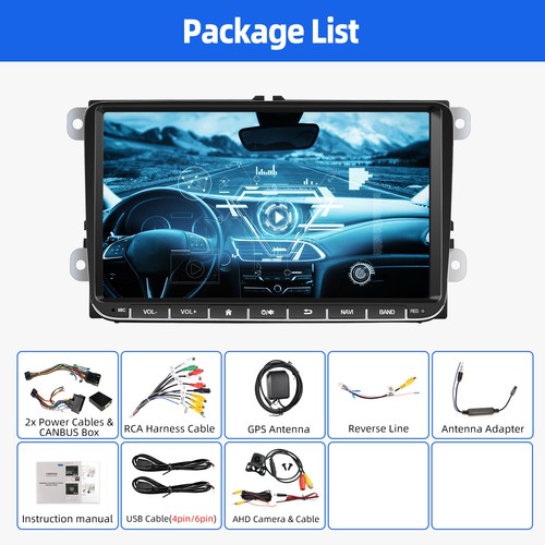 Carplay Android 14 Radio de Coche para Golf 5 6 Passat Jetta Polo Tiguan Touran - Imagen 17 de 21