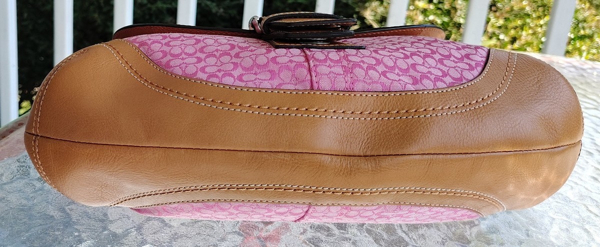 Coach Z16246 Vintage Pink Soho Y2K Signature C Canvas Shoulder Bag