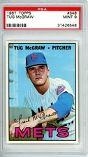 1967	Topps	Tug	McGraw	348	PSA 9  Mets