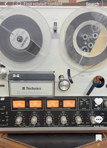 Technics RS‑741 Stereo Reel‑to‑Reel Tape Deck  4-Channel Recorder See Des