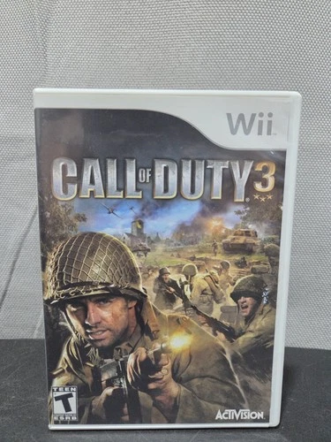 Call of Duty 3 Nintendo Wii 2006 Complete In Box With Manual Tested And Working