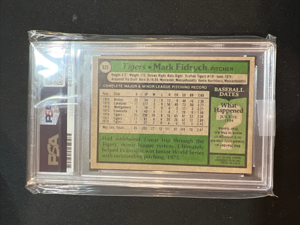 1979 Topps Mark Fidrych Signed PSA/DNA Certified Autograph MLB #625 REDUCED! - Image 2 of 2
