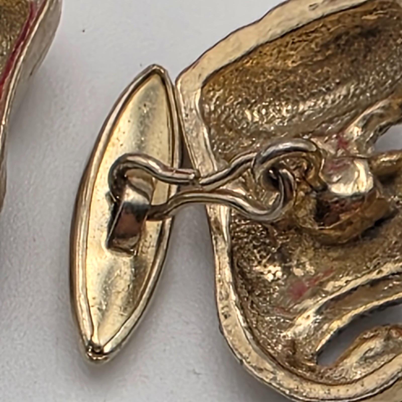 Comedy Tragedy Mask Cufflinks Solid Brass Vintage… - image 7