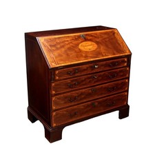 Abattant Victorien Ancien Acajou Chêne Angleterre du XIXe Siècle Original