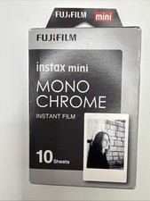 FUJIFILM Instax mini Monochrome Instant Film - 10 SHEETS ISO 800 Dated 08/2022