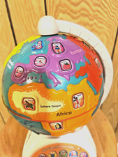 Vtech Spin  Learn Adventure Globe w/Interactive Buttons, Tested/Works
