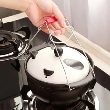  Multifunctional Kitchen Stainless Steel Anti-hot Plate Gripper Plate Clip Pots