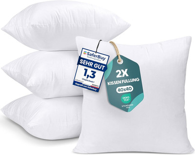 Utopia Bedding 4Er Set Kissenfüllung 40 X 40 Cm, Innenkissen Füllkissen Kopfkiss