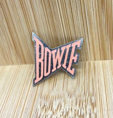 David Bowie Logo Serious Moonlight Vintage Enamel Pin Badge Brooch VERY RARE !