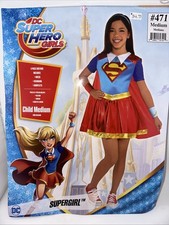 New DC Super Hero Girls Supergirl Child's Costume Size Medium 8-10