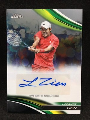 Learner Tien 2025 Topps Chrome Tennis BASE Auto #CA-LTN A