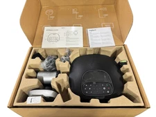 Preowned Logitech Group + Expansion Microphones Video Conferencing System Bundle