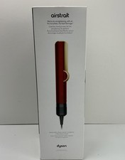 Dyson Airstrait Straightener Red Velvet  Gold 