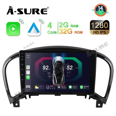 CarPlay 2G+64GB Android 15 Autoradio Für Nissan Juke F15 2010-2015 GPS DSP Navi