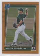 2021 Panini Donruss Optic Rated Rookie Orange Prizm /125 Daulton Jefferies 2l4